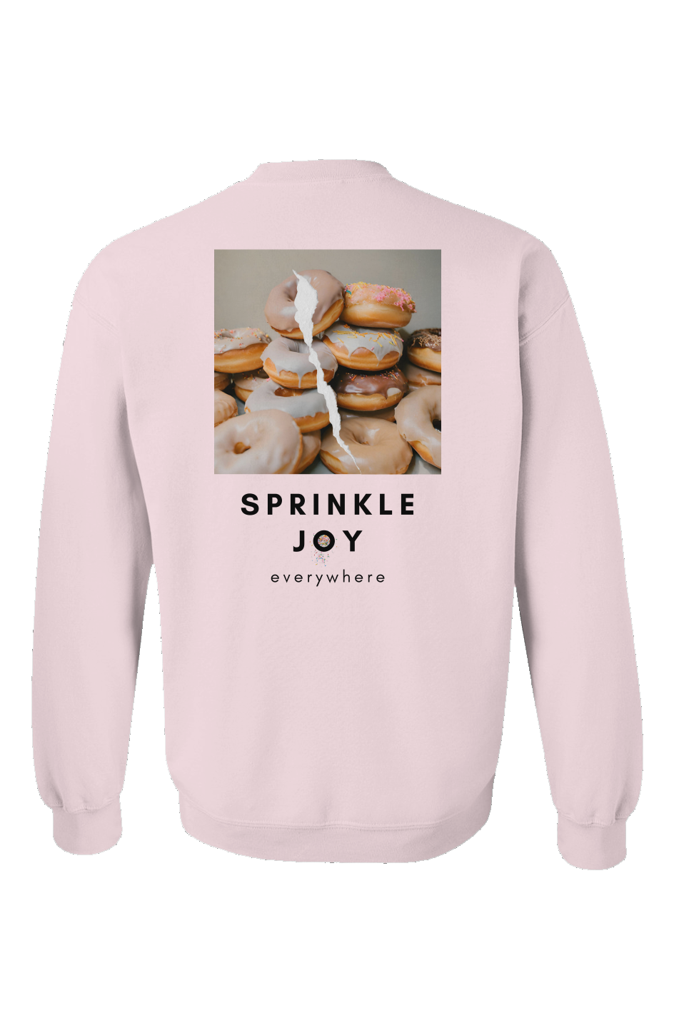 "Sprinkle Joy Everywhere" Unisex Crewneck - Light Pink