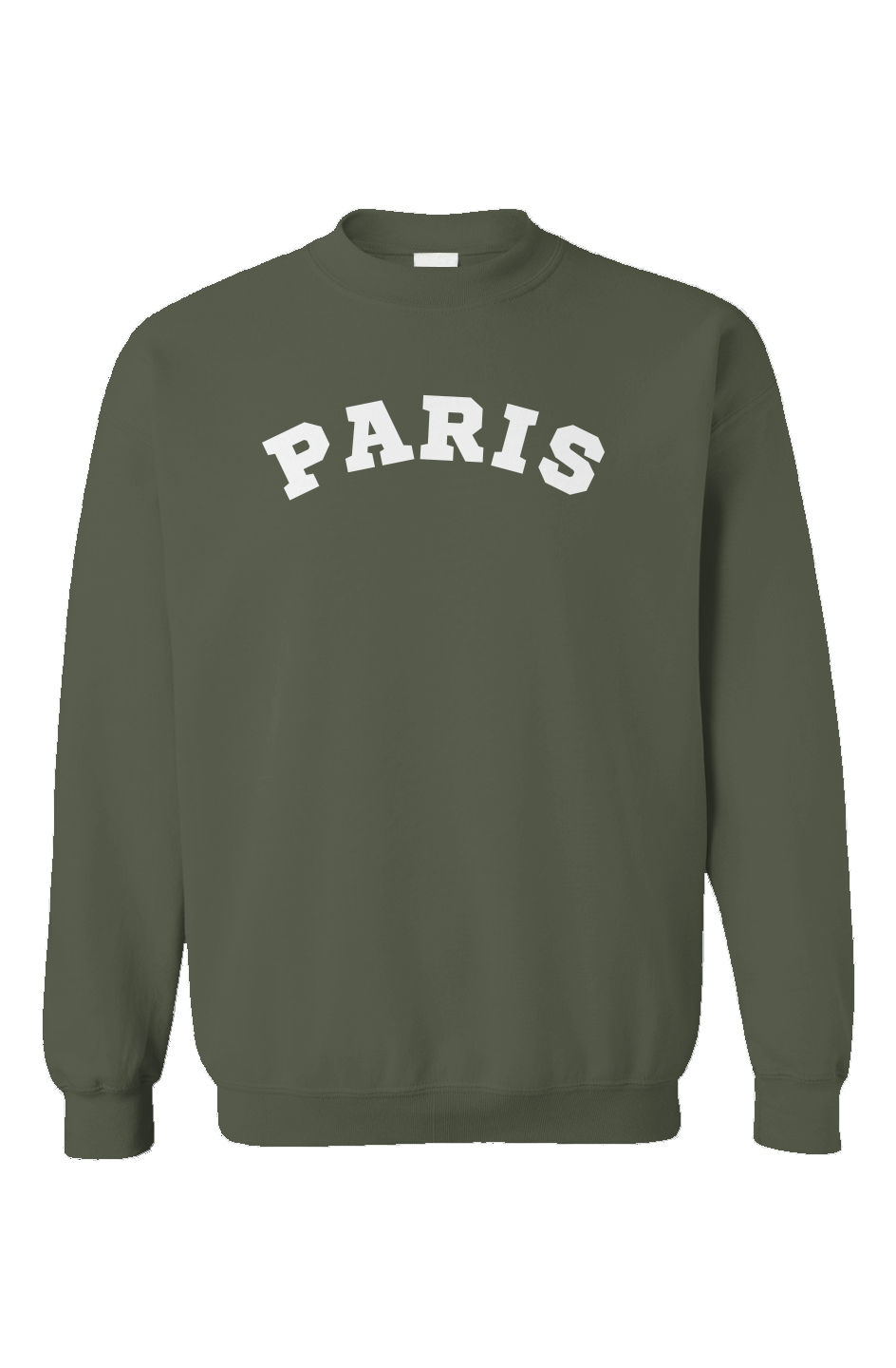 "Parisian Elegance" Unisex Crewneck - Military Green