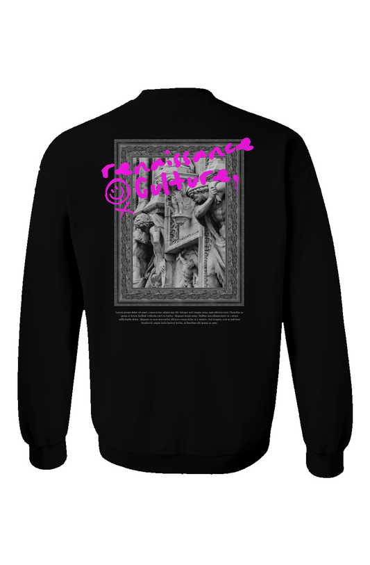 "Renaissance Revival" Black Crewneck
