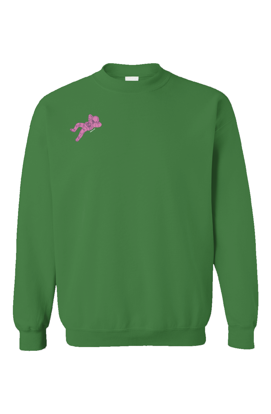 "Floral Muse" Irish Green Embroidered Crewneck