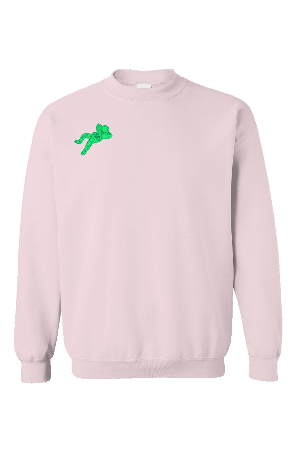 "Virtual Renaissance" Light Pink Embroidered Crewneck