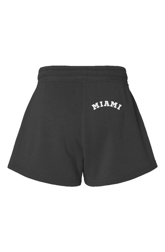 "Miami" Womens Cali Wave Wash Short - Black