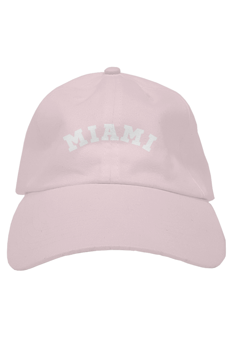 "Miami" Premium Dad Hat Embroidered - Light Pink