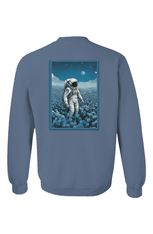 "Blue Galactic Explorer" Crewneck - Indigo Blue