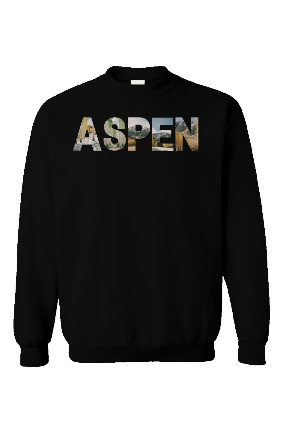 "Aspen Dreams" Unisex Crewneck - Black