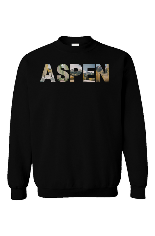 "Aspen Dreams" Unisex Crewneck - Black