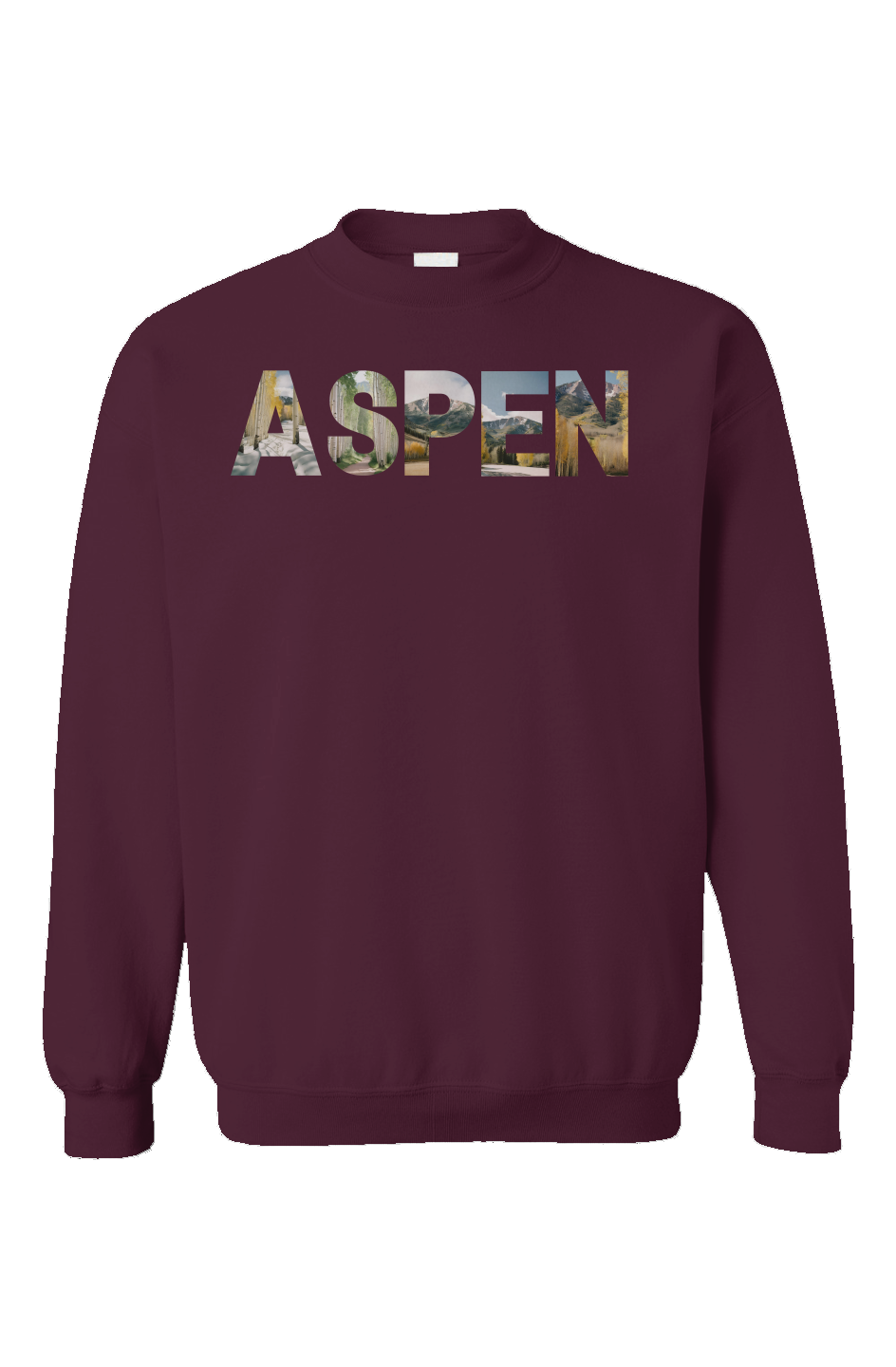 "Aspen Dreams" Unisex Crewneck - Maroon
