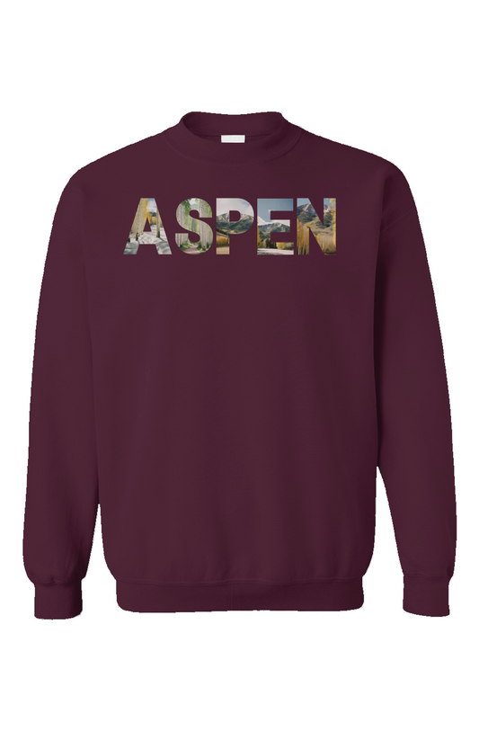 "Aspen Dreams" Unisex Crewneck - Maroon