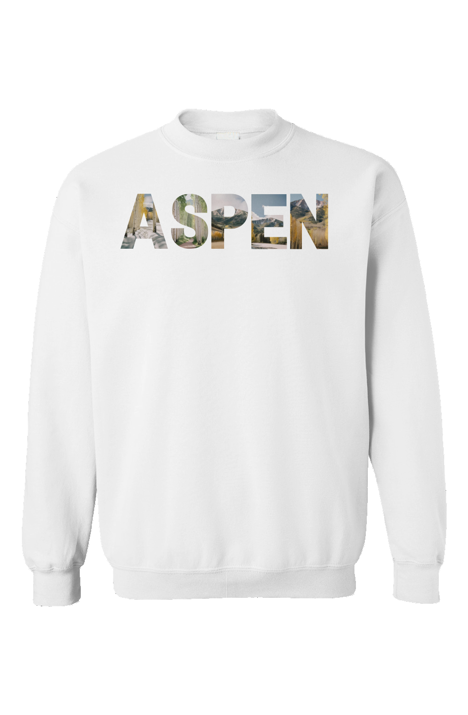"Aspen Dreams" Unisex Crewneck - White