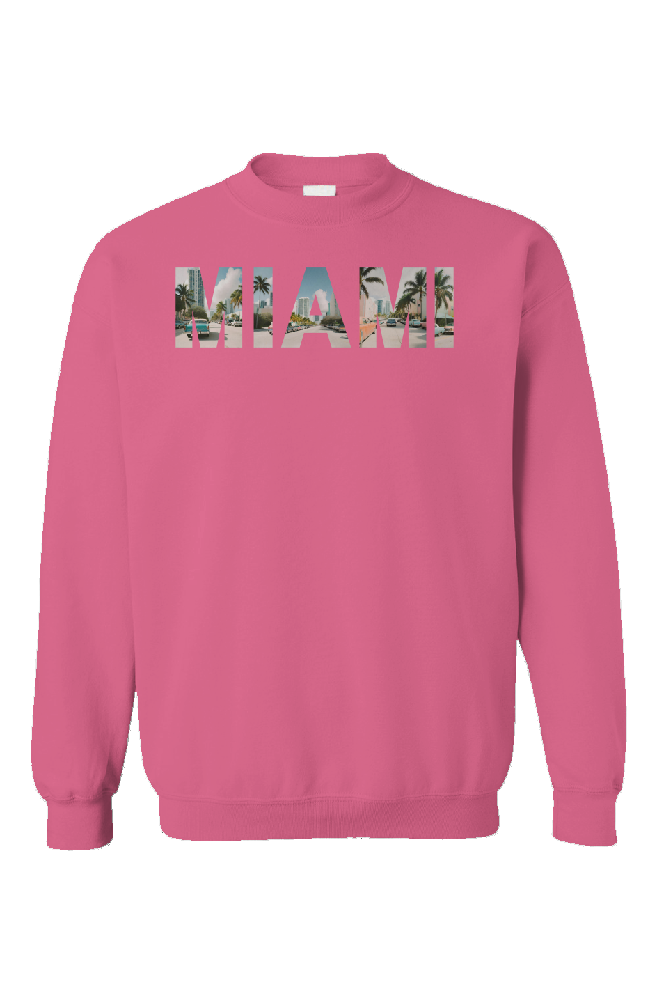 "Retro Miami" Unisex Crewneck - Heliconia
