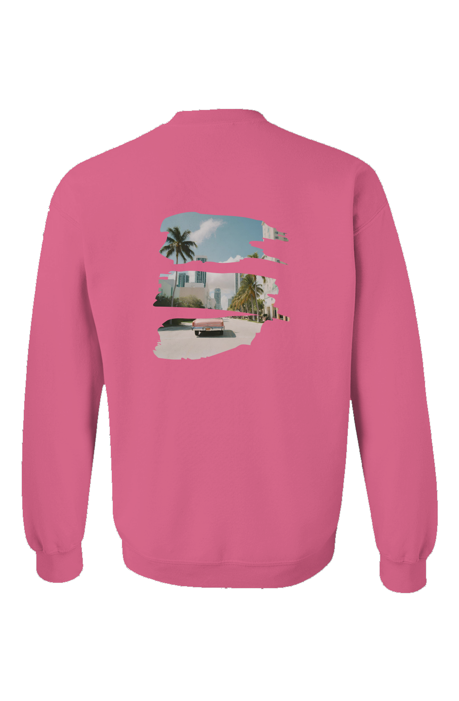 "Retro Miami" Unisex Crewneck - Heliconia