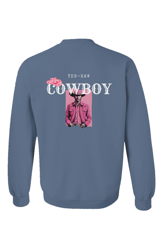 "Yee-Haw Cowboy" Unisex Hoodie - Indigo Blue
