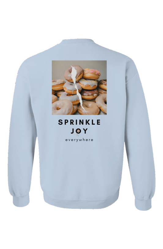 "Sprinkle Joy Everywhere" Unisex Crewneck - Light Blue
