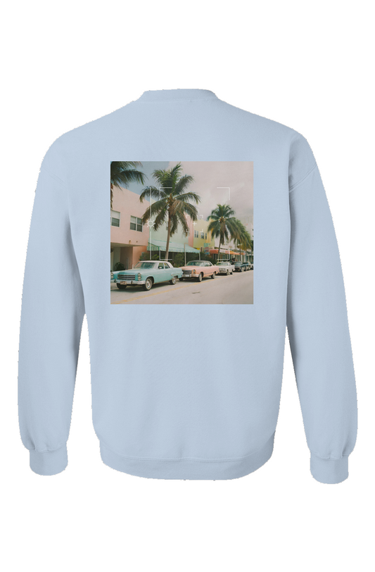 "Miami Urban Dreams" Unisex Crewneck - Light Blue