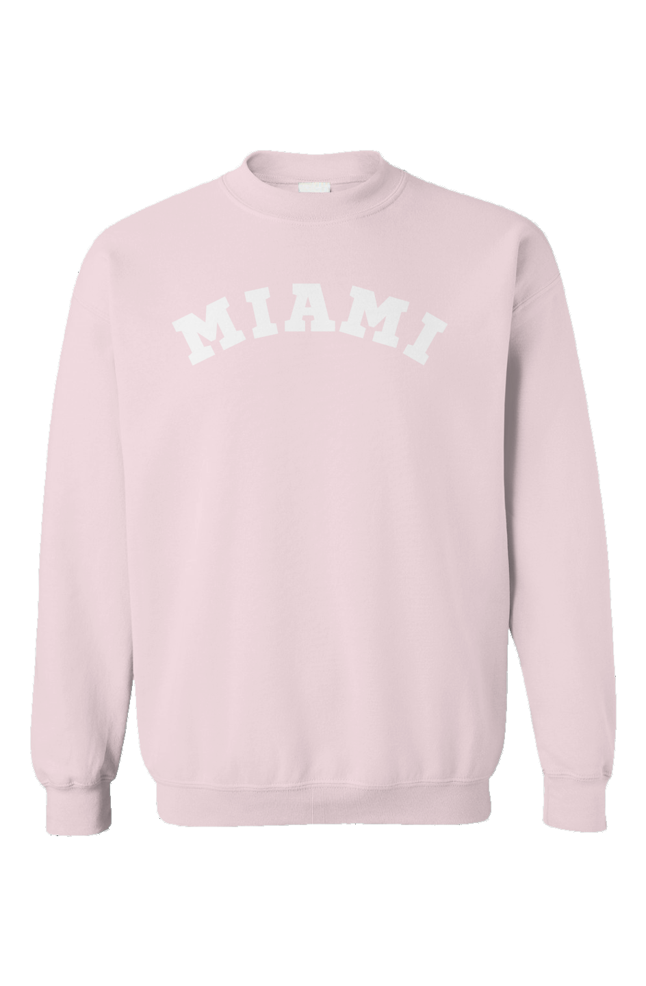 "Ocean Breeze Miami" Unisex Crewneck - Light Pink