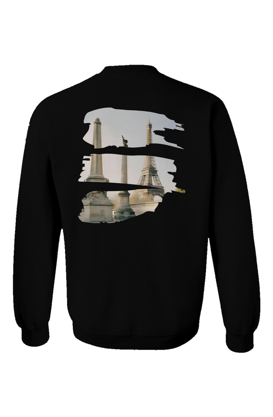 "Eiffel Tower Dreams" Unisex Crewneck - Black