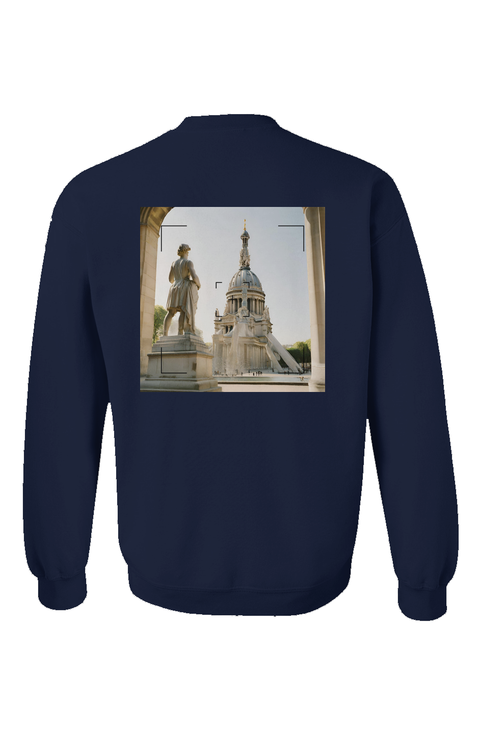 "Parisian Elegance" Unisex Crewneck - Navy