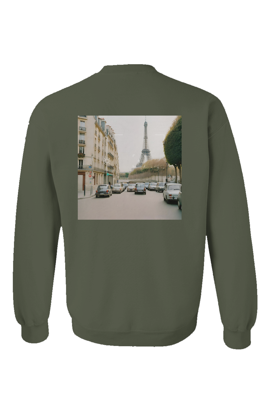 "Parisian Elegance" Unisex Crewneck - Military Green