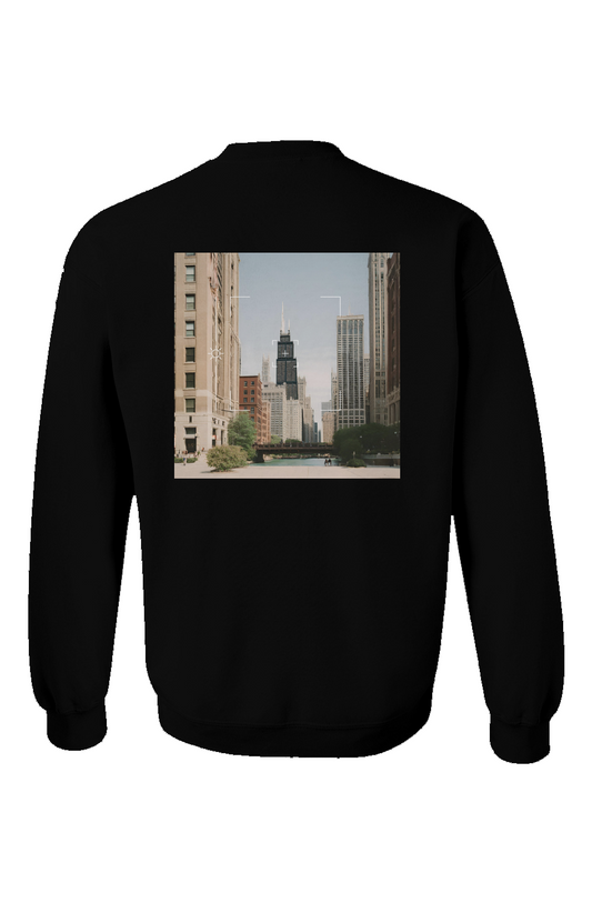 "Windy City Dreams" Unisex Crewneck - Black