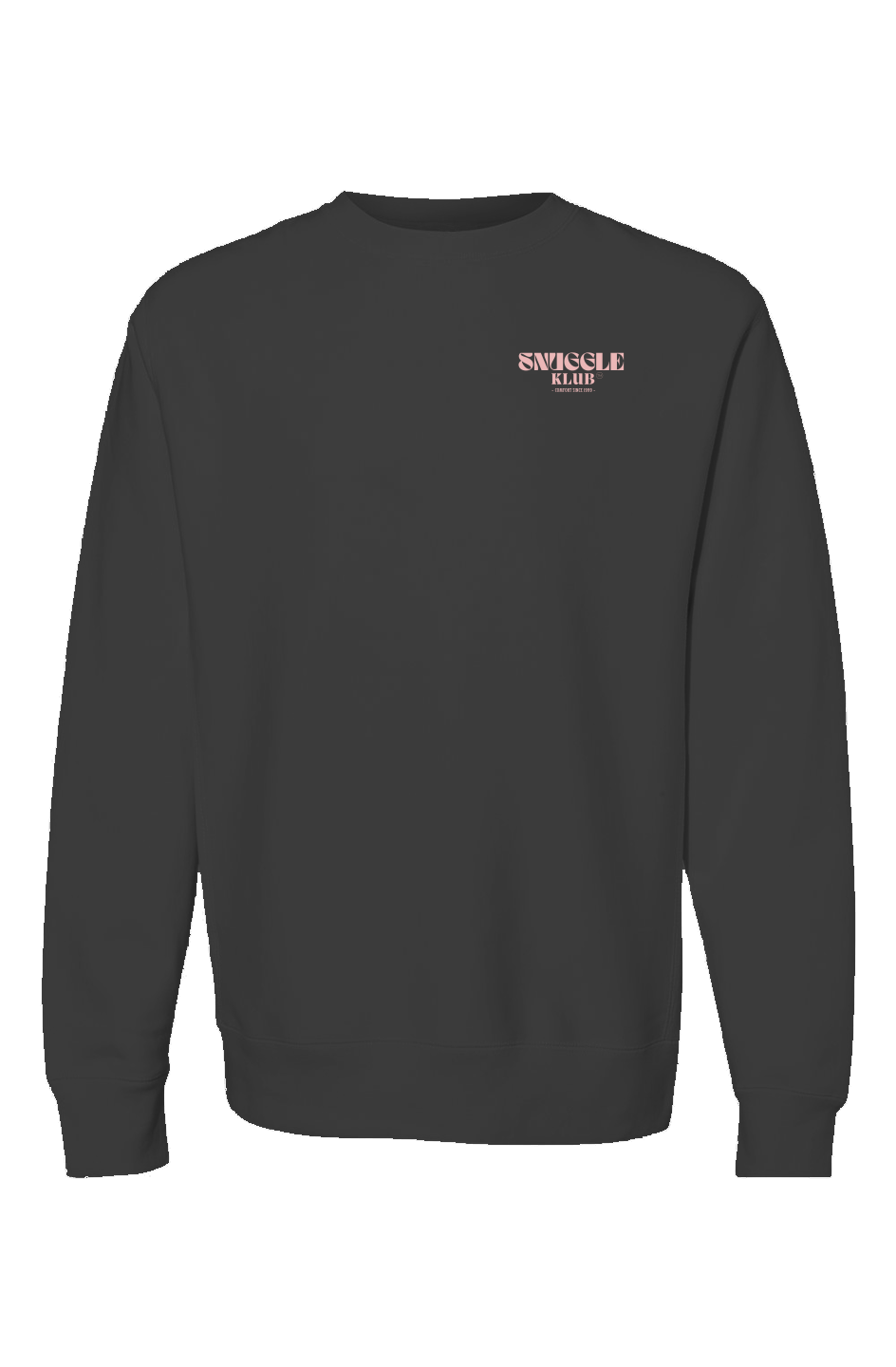 "Miami Cruise Comfort" Heavyweight Cross Grain Crewneck - Black