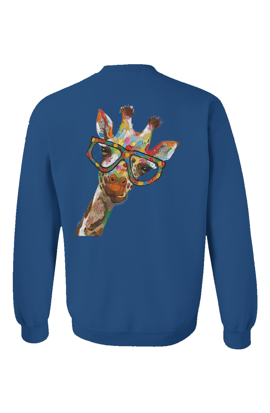 "Giraffe Chic" Unisex Crewneck - Royal Blue