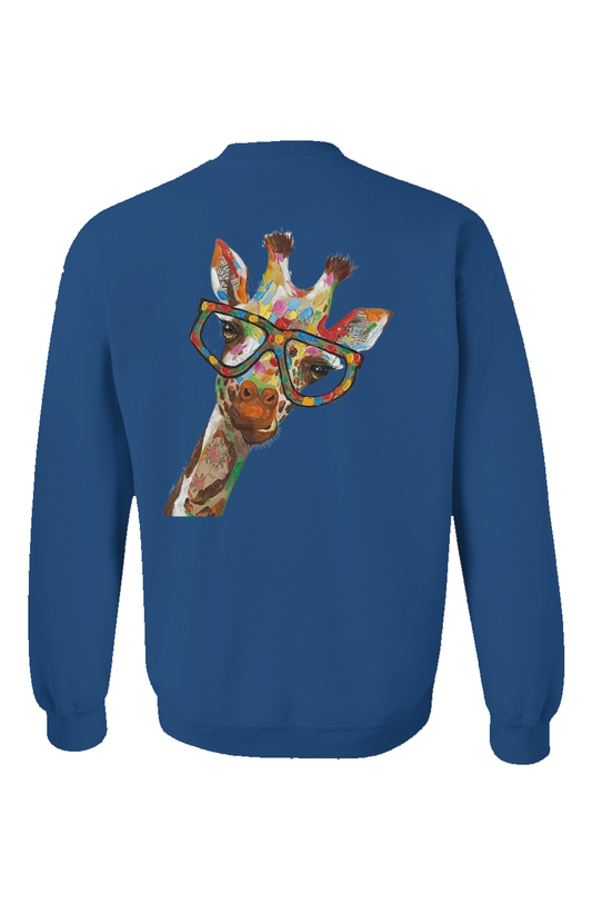 "Giraffe Chic" Unisex Crewneck - Royal Blue