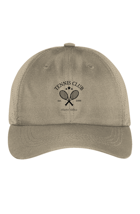 "Tennis Club" Perforated Performance Cap